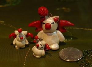 Here we have Moogles from the Final Fantasy series. My friend says they look closer to the Final Fantasy VI. 