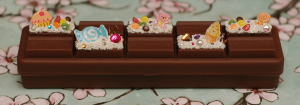 Last but not least is a popular item from my stock and with other crafters - the chocolate bar pencil box with a personal touch. 