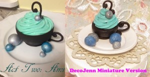 On the left is Katharina's original dessert, and on the right my chibi version.  